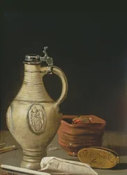 Nature Morte avec une Cruche en Terre Cuite d